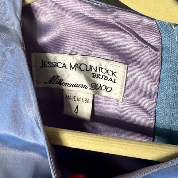 Jessica McClintock Bridal 2000s Vintage Iridescent Gown 4 - Picture 6 of 8